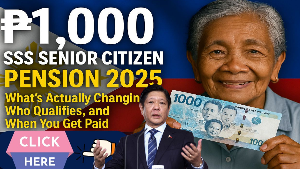 SSS ₱1,000 Senior Citizen Pension 2025