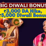 Festive Package 2025 for Central Government Staff: ₹3,000 DA Hike, ₹5,000 Diwali Bonus