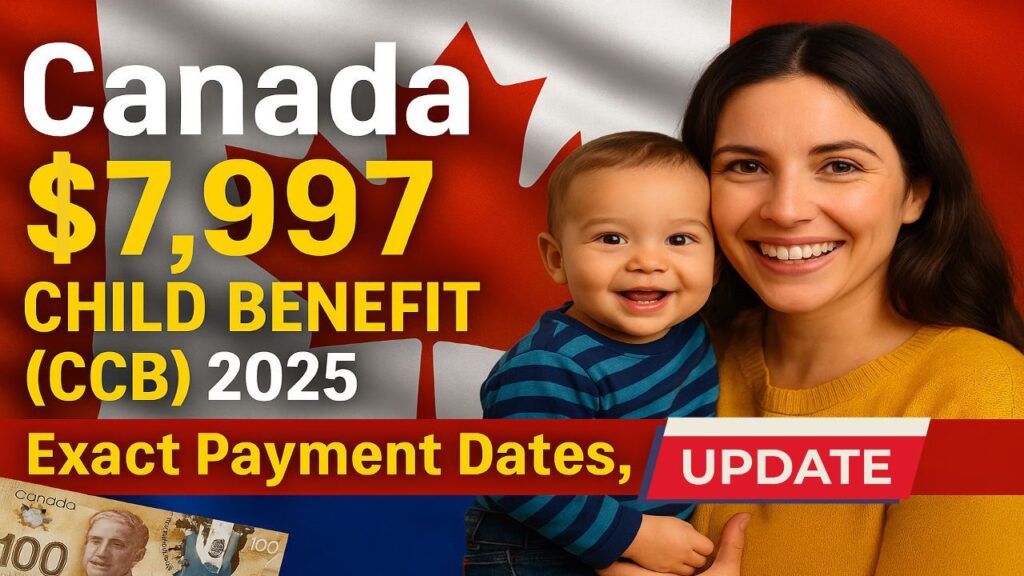 Canada $7,997 Child Benefit (CCB) 2025: Eligibility, Exact Payment Dates, Amounts, and How to Track Your Status