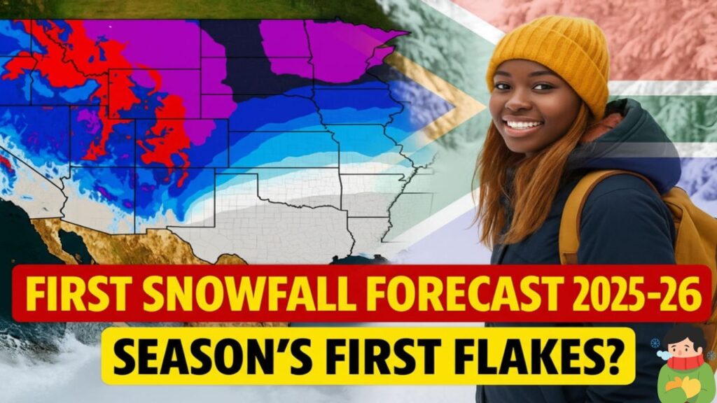 First Snowfall Forecast 2025–26: When Your State Is Most Likely to See the Season’s First Flakes