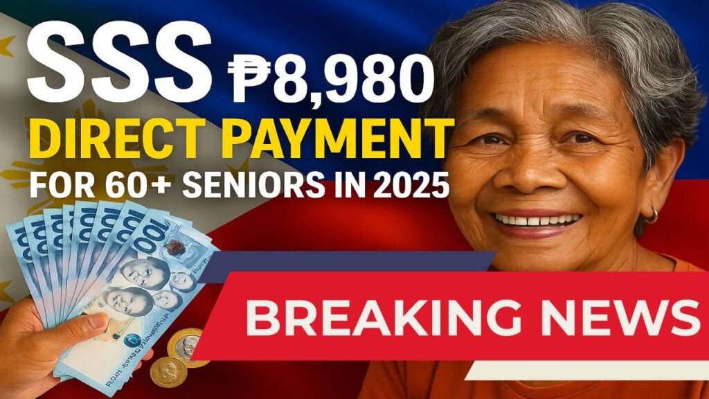 SSS ₱8,980 “Direct Payment” for 60+ Seniors in 2025: What’s Verified, What’s Rumor, and How Real SSS Payouts Work