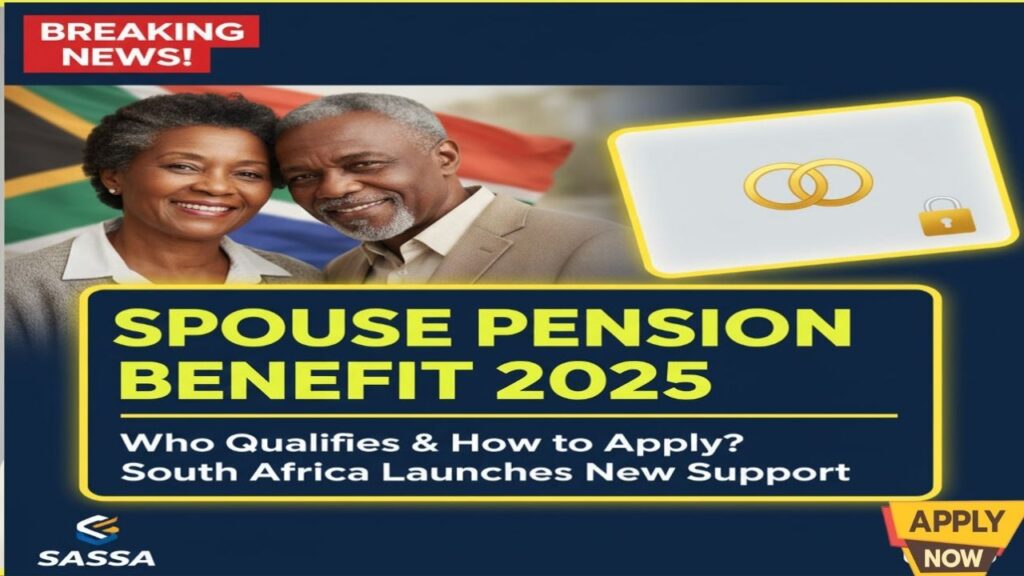 South Africa Spouse Pension Benefit 2025: Eligibility, Amount, Application Steps, and Key Rules