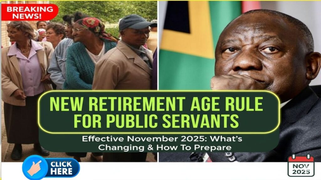 Government New Retirement Age Rule for Public Servants (Effective November 2025): What’s Changing, Who Is Affected, and How to Prepare