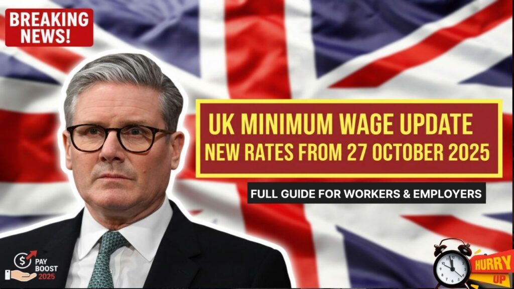 UK Minimum Wage Update: New Rates From 27 October 2025 Full Guide for Workers and Employers
