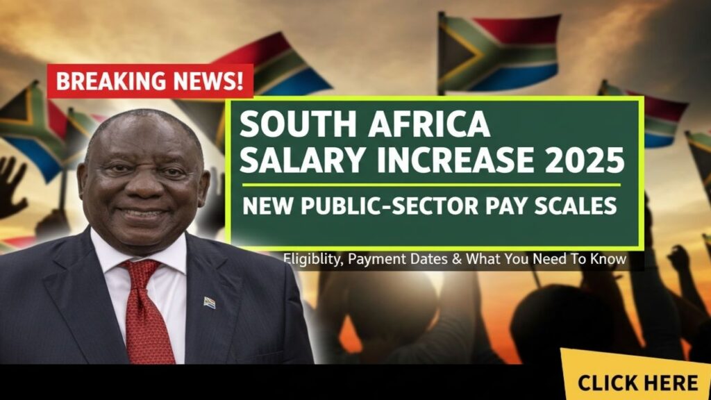 South Africa Salary Increase 2025: New Public-Sector Pay Scales, Eligibility, and Payment Dates