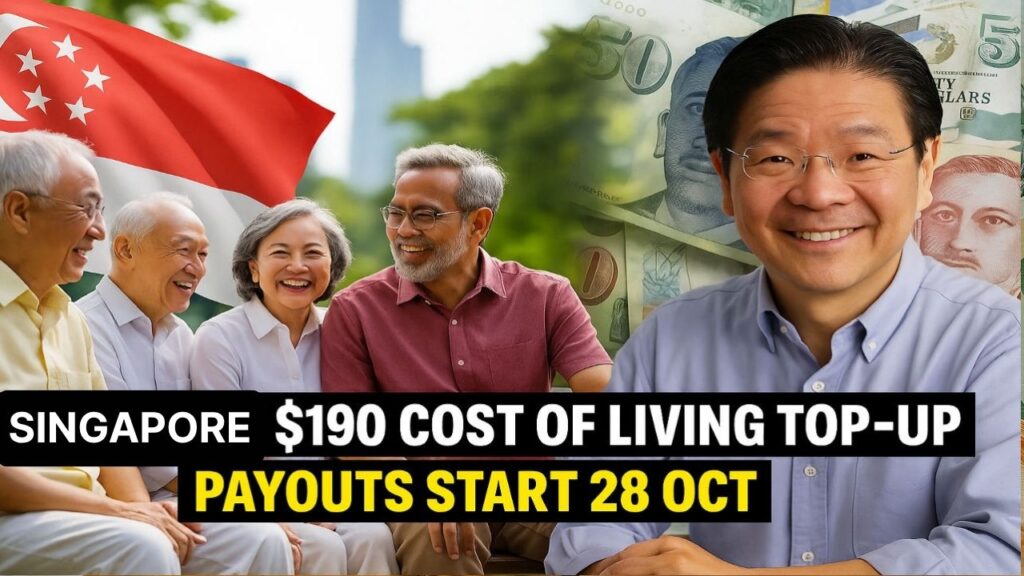 Singapore $190 Cost of Living Top-Up 2025: Eligibility, Payout Dates, How to Receive It, and What To Do Now
