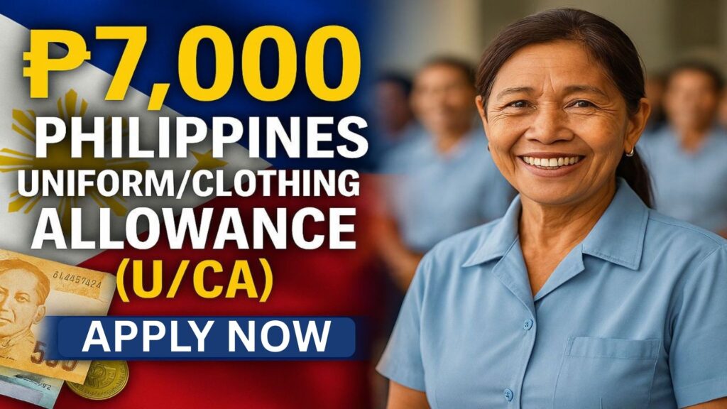 ₱7,000 Philippines Uniform/Clothing Allowance (U/CA), November 2025: Eligibility, Payment Windows, Tax Rules, and How to Claim